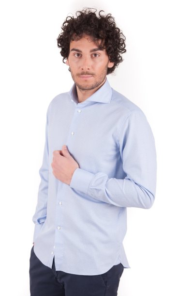 CAMICIA PIED DE POULE SLIM FIT