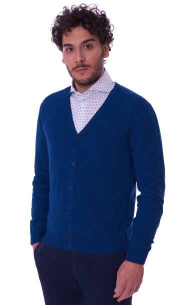 CARDIGAN HERITAGE BASIC BLUETTE