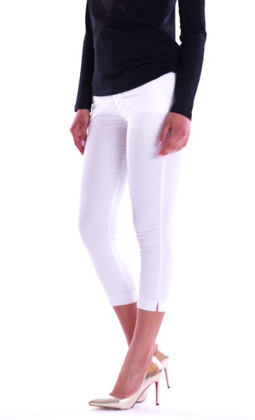 PANTALONE TRUSSARDI JEANS 260 CAPRI BIANCO