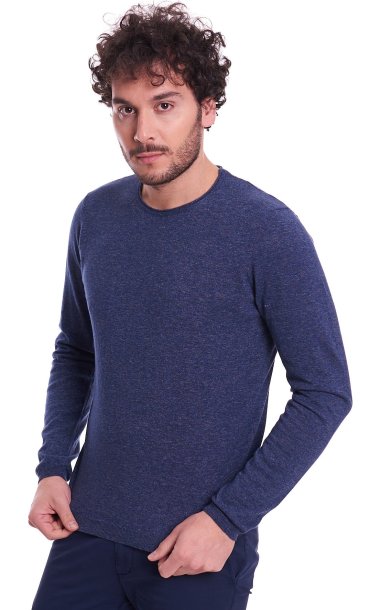 ROUNDNECK SWEATER BROWN'S SALT AND PEPPER