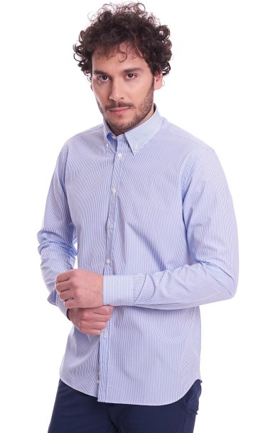 BUTTON DOWN STRIPED SHIRT BRANCACCIO SLIM FIT