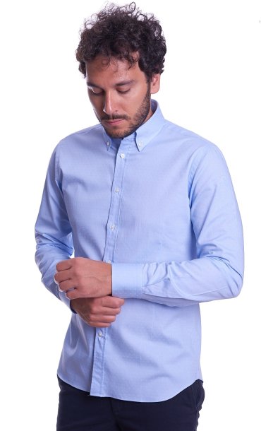 CAMICIA BRANCACCIO MICROFANTASIA SLIM FIT BUTTON DOWN