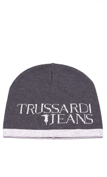 TRUSSARDI JEANS HAT WITH CONTRASTING LOGO