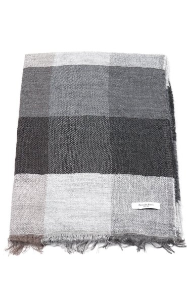 PAOLO DA PONTE CHECKED SCARF