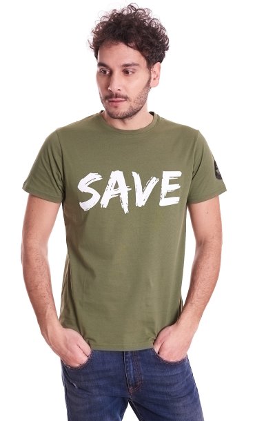 SAVE THE DUCK T-SHIRT WITH LOGO