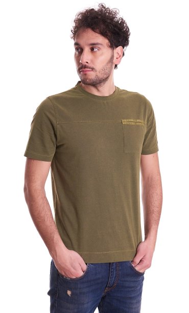PIQUET T-SHIRT HERITAGE WITH POCKET