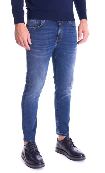 Men's jeans TELERIA ZED mark model washed blue DCR