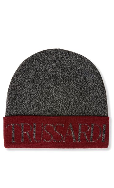 TRUSSARDI BICOLOR HAT WITH LOGO