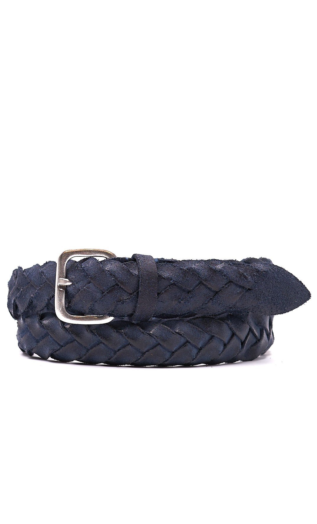 Blue braided belt sale