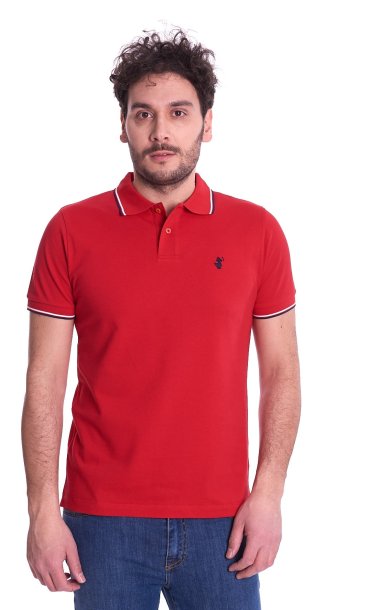 POLO SAVE THE DUCK SLIM FIT WITH EMBROIDERED LOGO