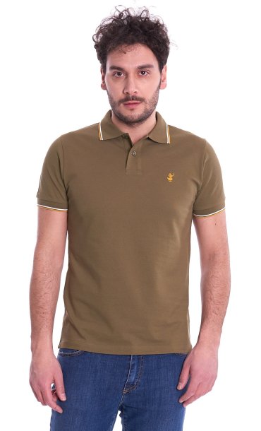 POLO SAVE THE DUCK SLIM FIT WITH EMBROIDERED LOGO