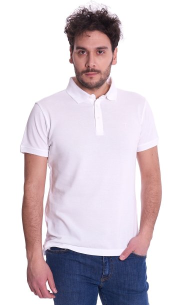 POLO TRUSSARDI WITH EMBROIDERED LOGO REGULAR FIT