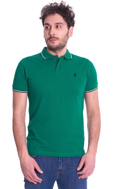 POLO SAVE THE DUCK SLIM FIT CON LOGO RICAMATO