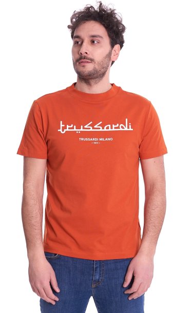 T-SHIRT TRUSSARDI BOXY FIT ORANGE