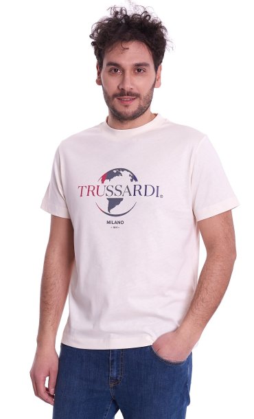 T-SHIRT TRUSSARDI STAMPATA BOXY FIT