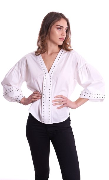 TWINSET BLOUSE WITH STUDS