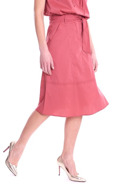 LUCKYLU POPELINE PINK SKIRT