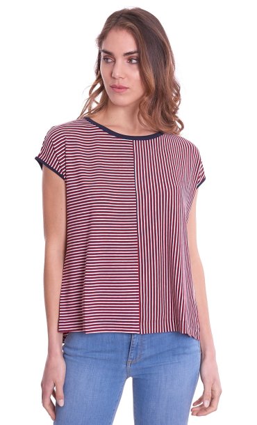 MARIA BELLENTANI STRIPED T-SHIRT