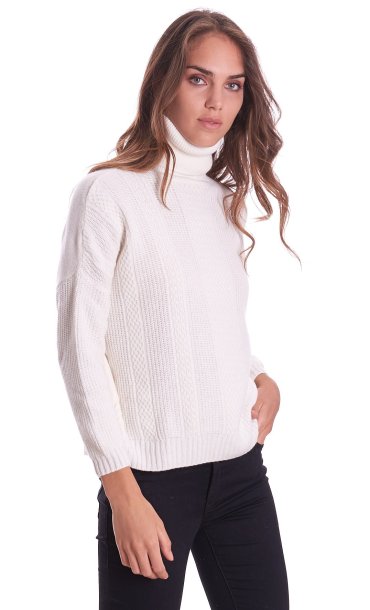 MARIA BELLENTANI HIGH NECK SWEATER