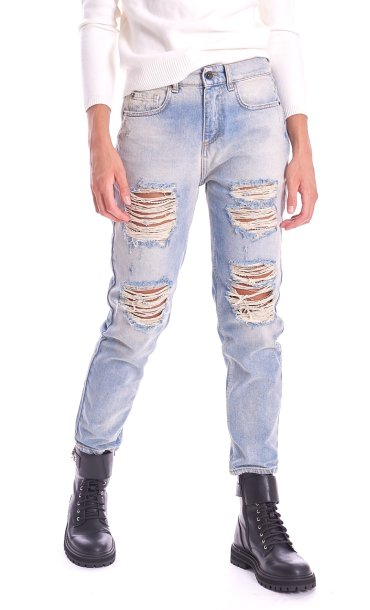 JEANS BOYFRIEND TWINSET ACTITUDE CON ROTTURE