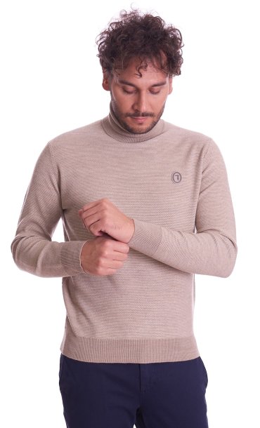 TURTLENECK BICOLOR SWEATER TRUSSARDI