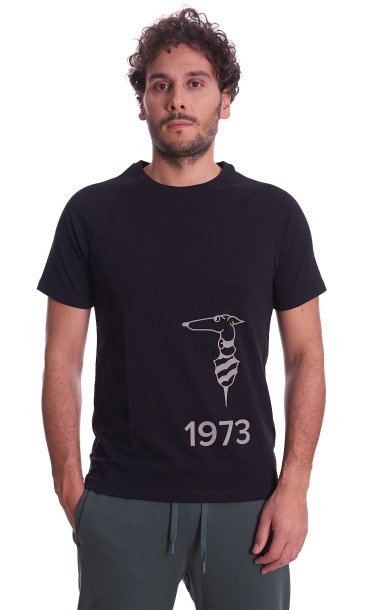 TRUSSARDI T-SHIRT WITH LOGO BLACK