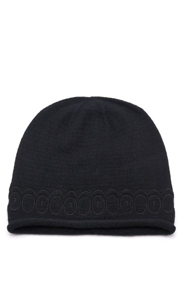 TRUSSARDI HAT WITH EMBROIDERED LOGO