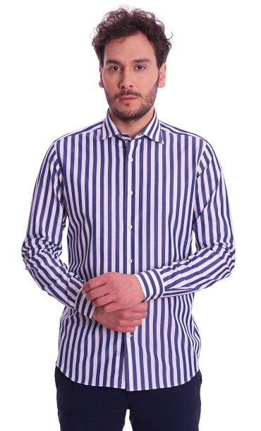 STRIPED SHIRT MASTRICAMICIAI SLIM FIT