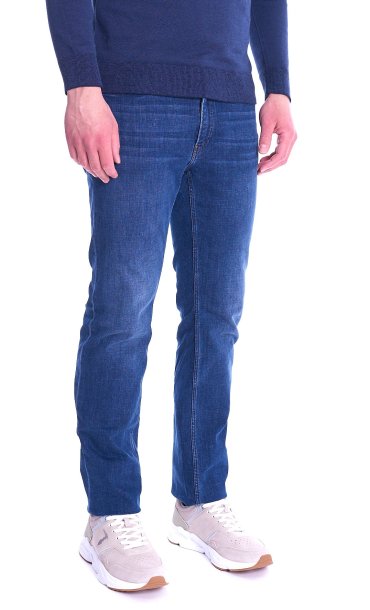 JEANS 380 ICON TRUSSARDI DENIM STRETCH WASHED BLUE