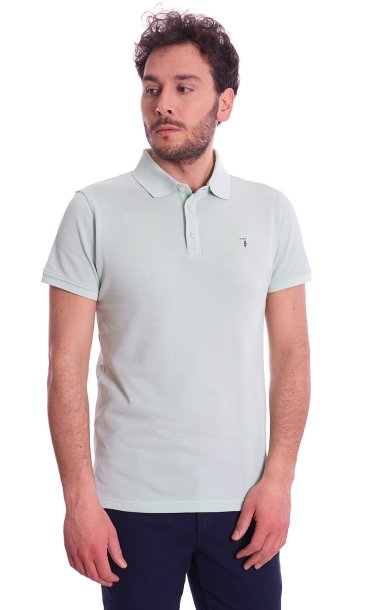 POLO TRUSSARDI CON LOGO LEVRIERO