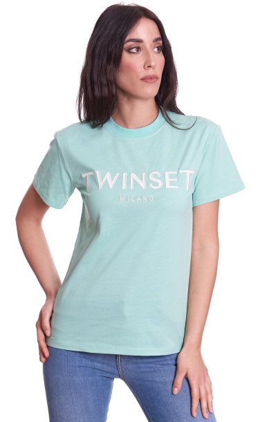 TWINSET T-SHIRT WITH LOGO
