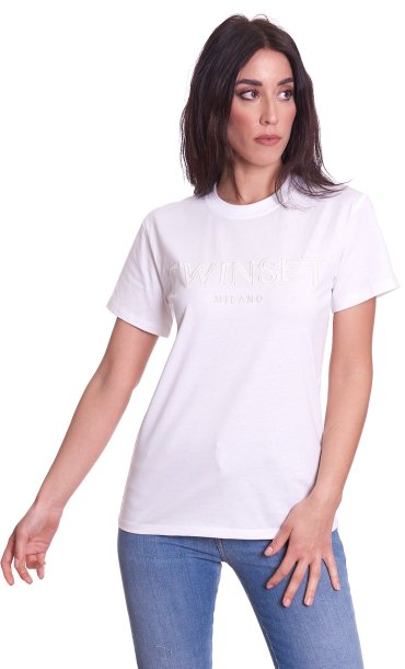 TWINSET T-SHIRT WITH LOGO