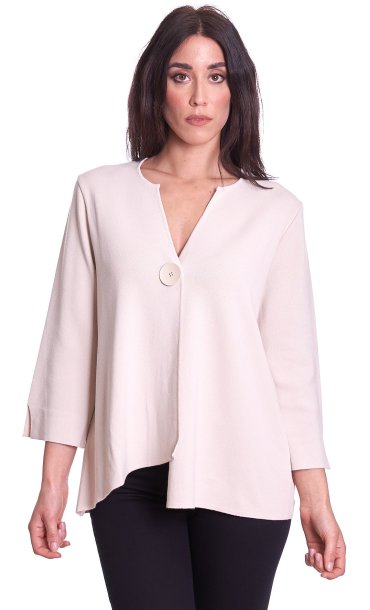 MARIA BELLENTANI ASYMMETRIC CARDIGAN