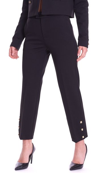 TWINSET BLACK PANTS WITH STUDS