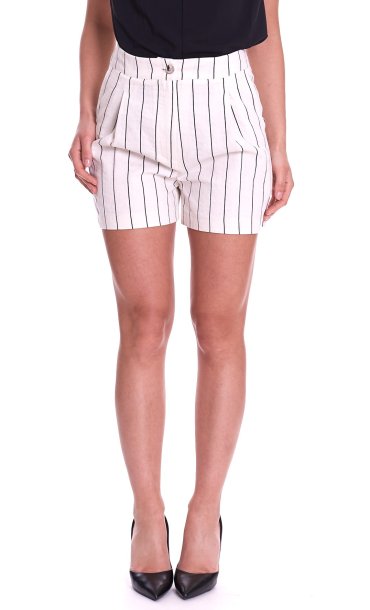 WHITE WISE STRIPED SHORT