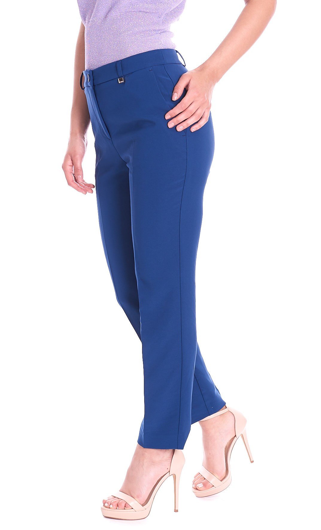 Pantalone palazzo LUCKYLU da donna azzurro PA03TC