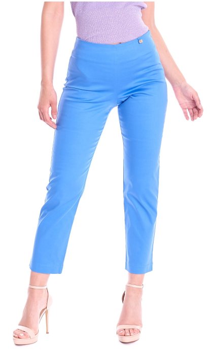 Pantalone palazzo LUCKYLU da donna azzurro PA03TC