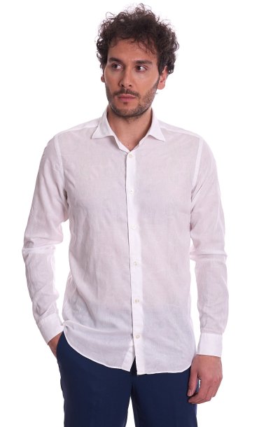 EMBOIDERED SHIRT MASTRICAMICIAI SLIM FIT
