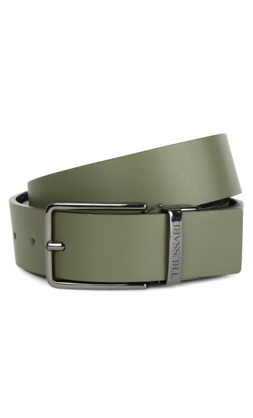 TRUSSARDI REVERSIBLE DOUBLE TEXTURE BELT