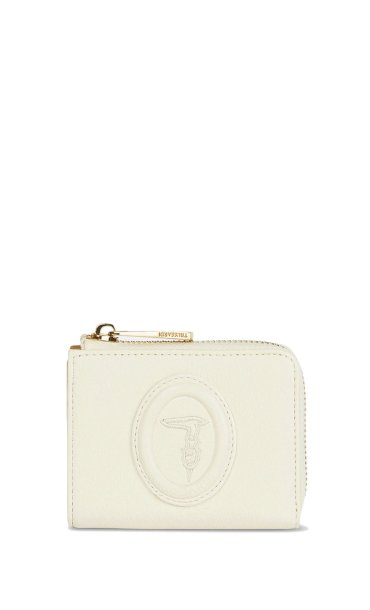 TRUSSARDI ZIP AROUND AMBER SMALL WALLET