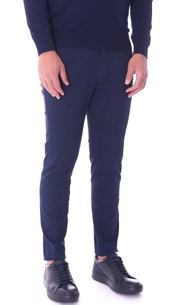 PANTALONE YAN SIMMON MAN ELASTICIZZATO TINTA UNITA