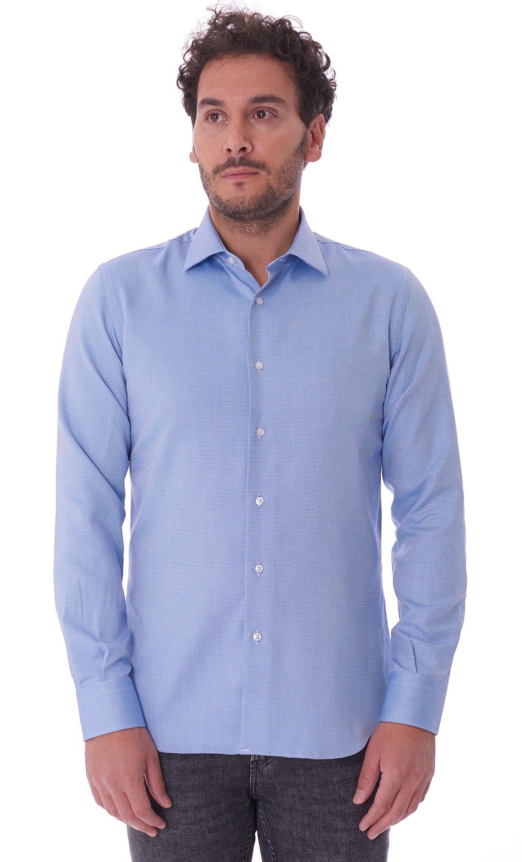 Men's fantasy shirt Queensway blue sky 3164