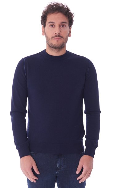 ROUNDNECK RAW CUT SWEATER TRUSSARDI