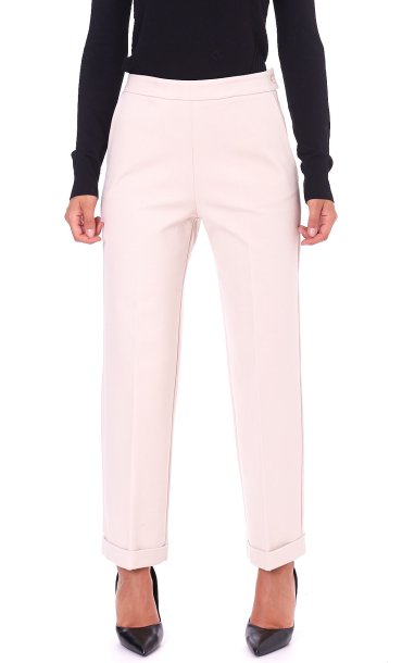 CROPPED PANTS MARIA BELLENTANI WITH TURN UP