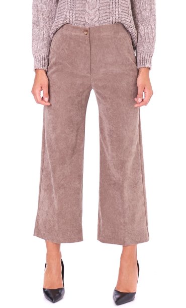 WIDE VELVET PANTS MARIA BELLENTANI