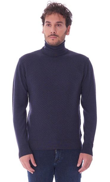 ROUNDNECK TEXTURED SWEATER PRIVATI FIRENZE EXTRAFINE MERINO WOOL