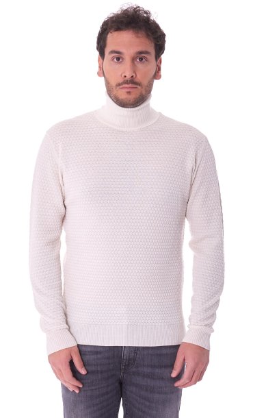 TURTLENECK DROP POINT SWEATER PRIVATI FIRENZE MERINO WOOL