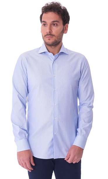 CAMICIA QUEENSWAY MICROFANTASIA DOPPIO RITORTO