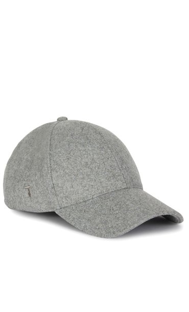 TRUSSARDI WOOL BASEBALL HAT WITH LOGO