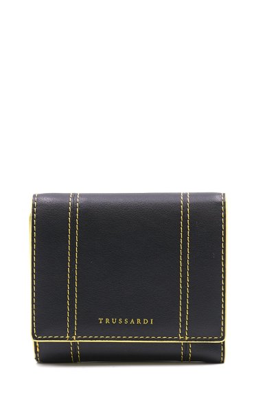 TRUSSARDI QUILTED MINI WALLET CONTINENTAL SAGARIA